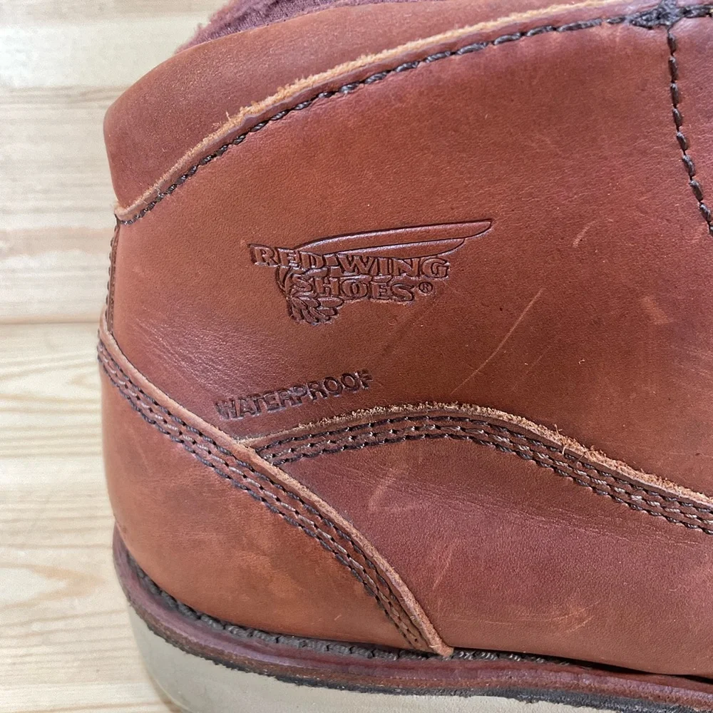 Red Wing Traction Tred Lite Waterproof Soft Toe Chukka Men’s 13 D Brown 1221